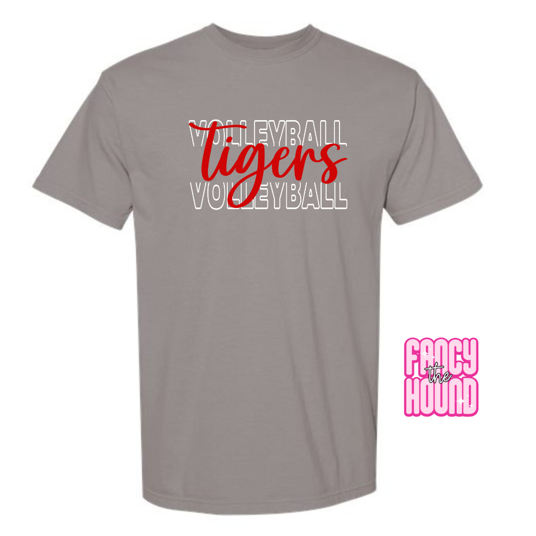 Tigers Stacked Volleyball